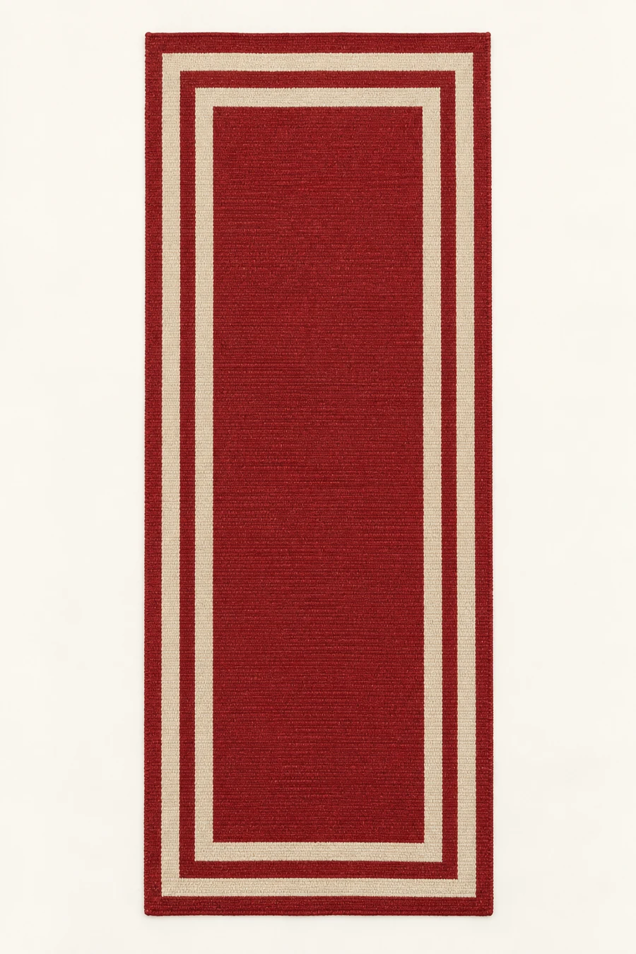 Garnet Passage Runner, Garnet / Ivory, full rug view